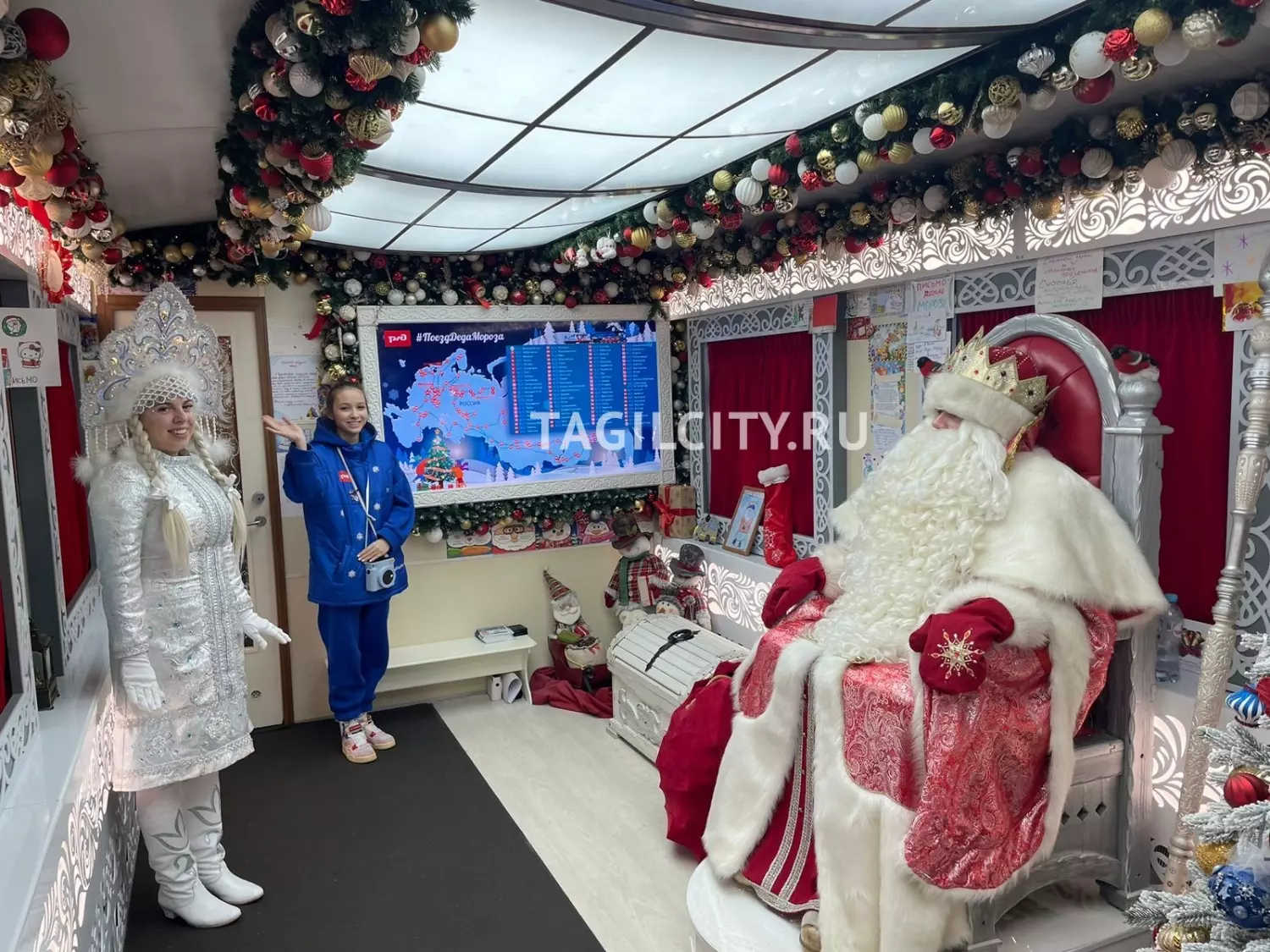 Поезд Деда Мороза в Нижнем Тагиле